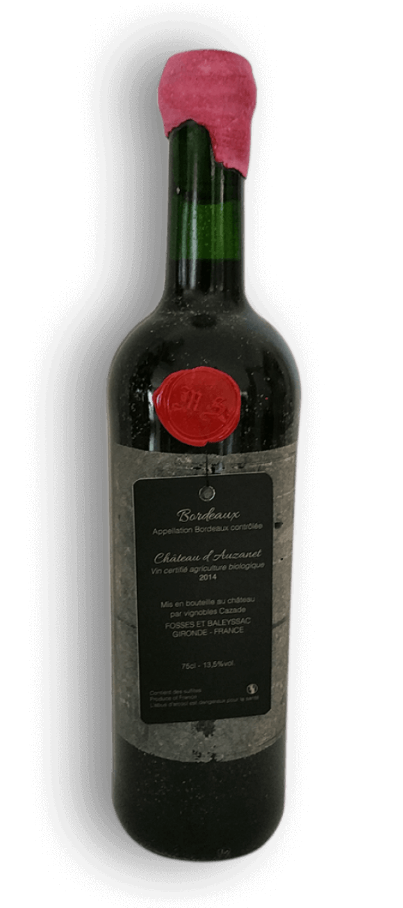 Coffret 6 bouteilles vin de Bordeaux immergées en eau de mer